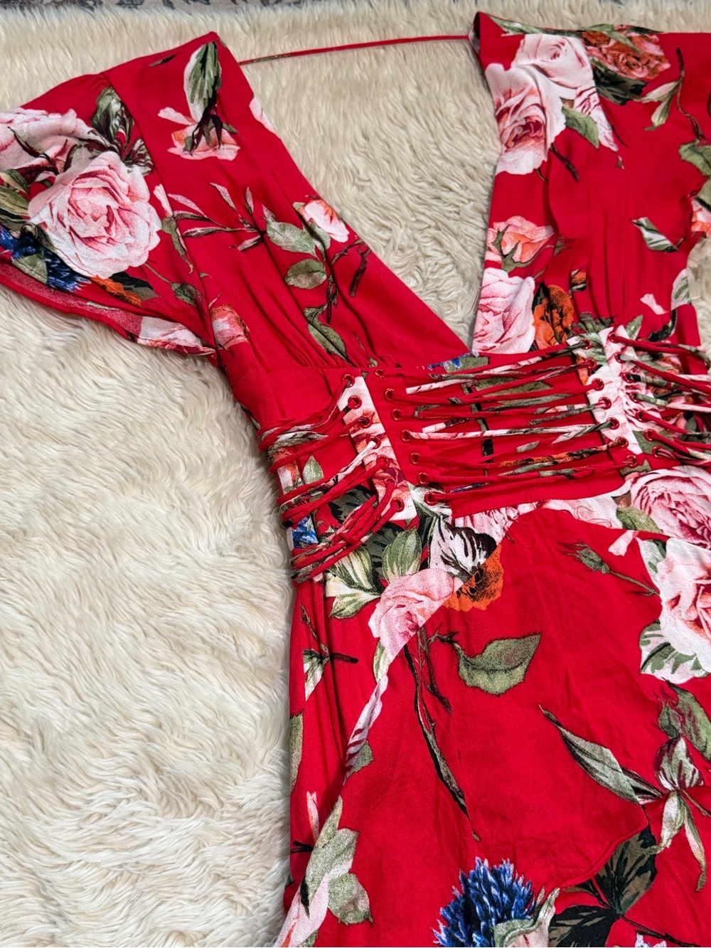 AFRM Micah Corset Maxi Floral Dress - Size Small - Picture 3 of 6